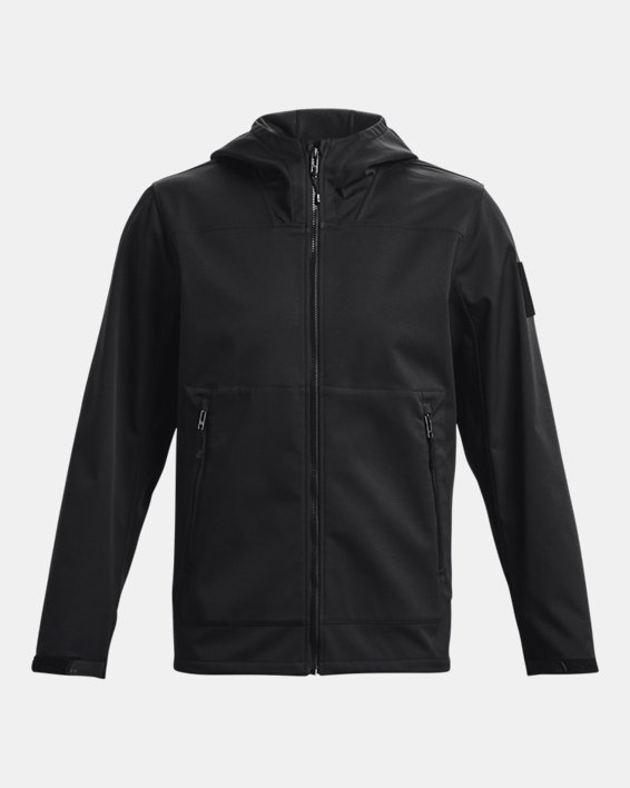 Men's UA Tactical Softshell Jacket, Black, pdpMainDesktop image number 6